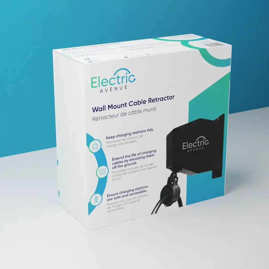 

L2 EV Charging Cable Organizer Spring Reel NO Auto Stop EVSE Commercial Level 2 EV Charger Cable Retractor for Cable Management