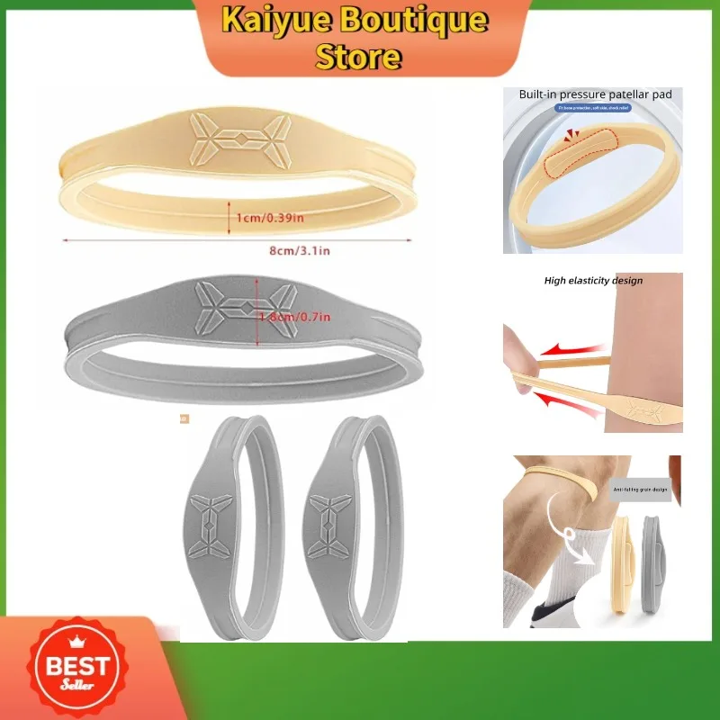 อุปกรณ์พยุงเข่าที่สะดวกสบายพร้อมสายรัดซิลิโคนเอ็นสะบ้า เหมาะสำหรับผู้ที่ชื่นชอบบาสเก็ตบอล เบสบอล ฟุตบอล และการเดินป่า