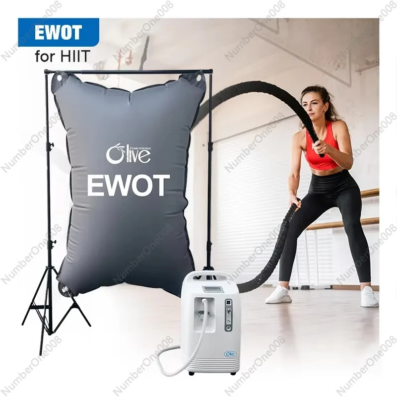 

Оливковая система обучения EWOT HIIT IHHT, 96% кислородная терапия, кислородный концентратор EWOT 10 л с сумкой для хранения 1000 л
