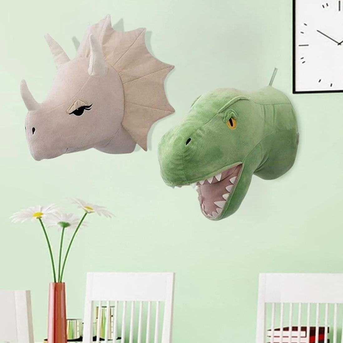 

wall hangings2 Pieces Dinosaur Wall Ornaments 3D Cute Nursery Room Living Room Baby