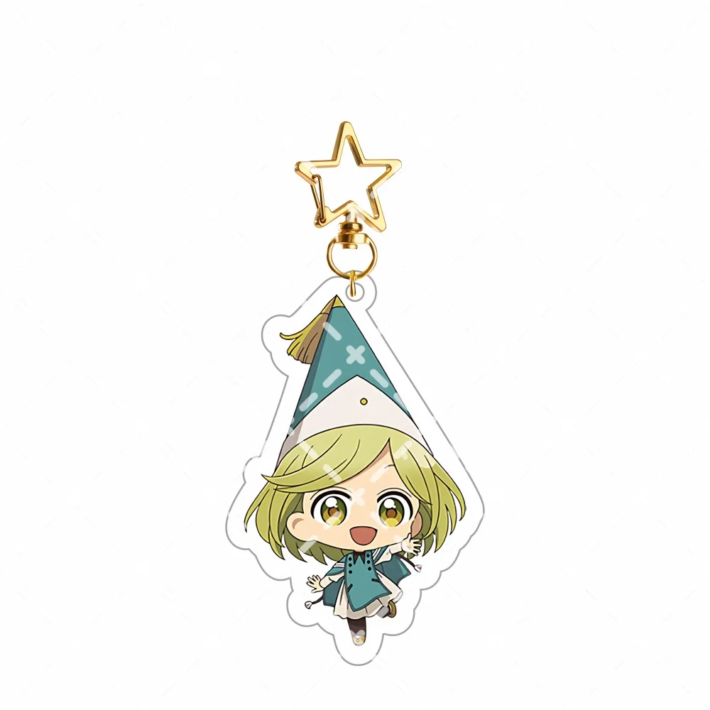 Witch Hat Atelier Qifrey Q Version Acrylic Stand Keychain Wizard Hat Anime Character Desktop Ornament Fans Collectible Gift