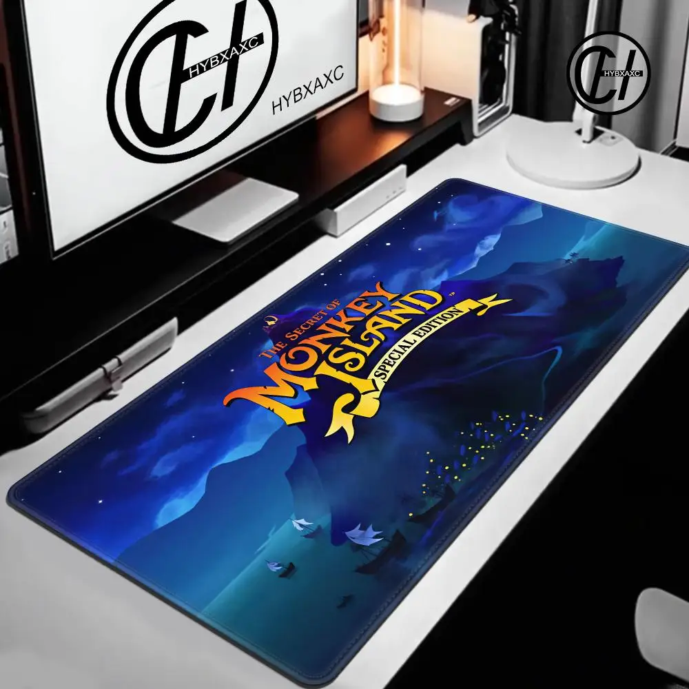 Game M-Monkey Island The Secret of Mouse Pad Non-slip Thickened MousePad Student Gaming Cushion Large Writing Lockedge Office
