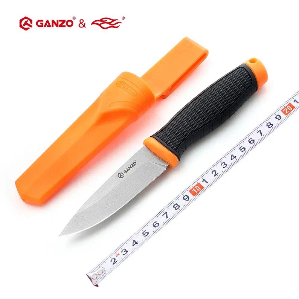 Firebird Ganzo G806 8cr14mov blade PP&TPR Handle Fixed blade knife Survival Camping tool Hunting Knife tactical outdoor tool