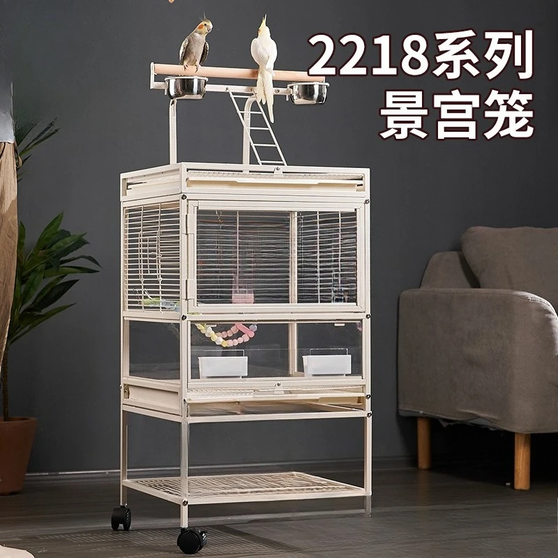 Metal Birdcage Home Living Easy Assembly Sturdy Durable Premium Quality Stable Construction Heavy Duty Space Savings