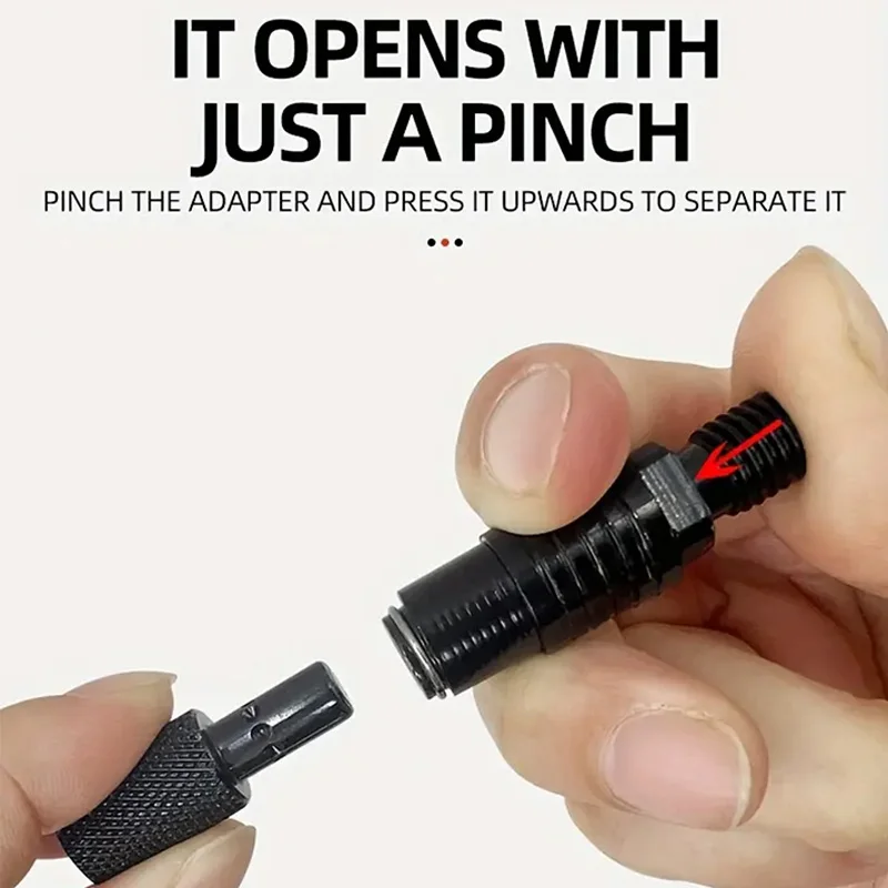 1 قطعة/2 قطعة/3 قطعة/4 قطعة الألومنيوم الصيد رود قوس موصل مع المدمج في المغناطيس ، M3/8 الموضوع الإفراج السريع محول ل إنذار لدغة #5