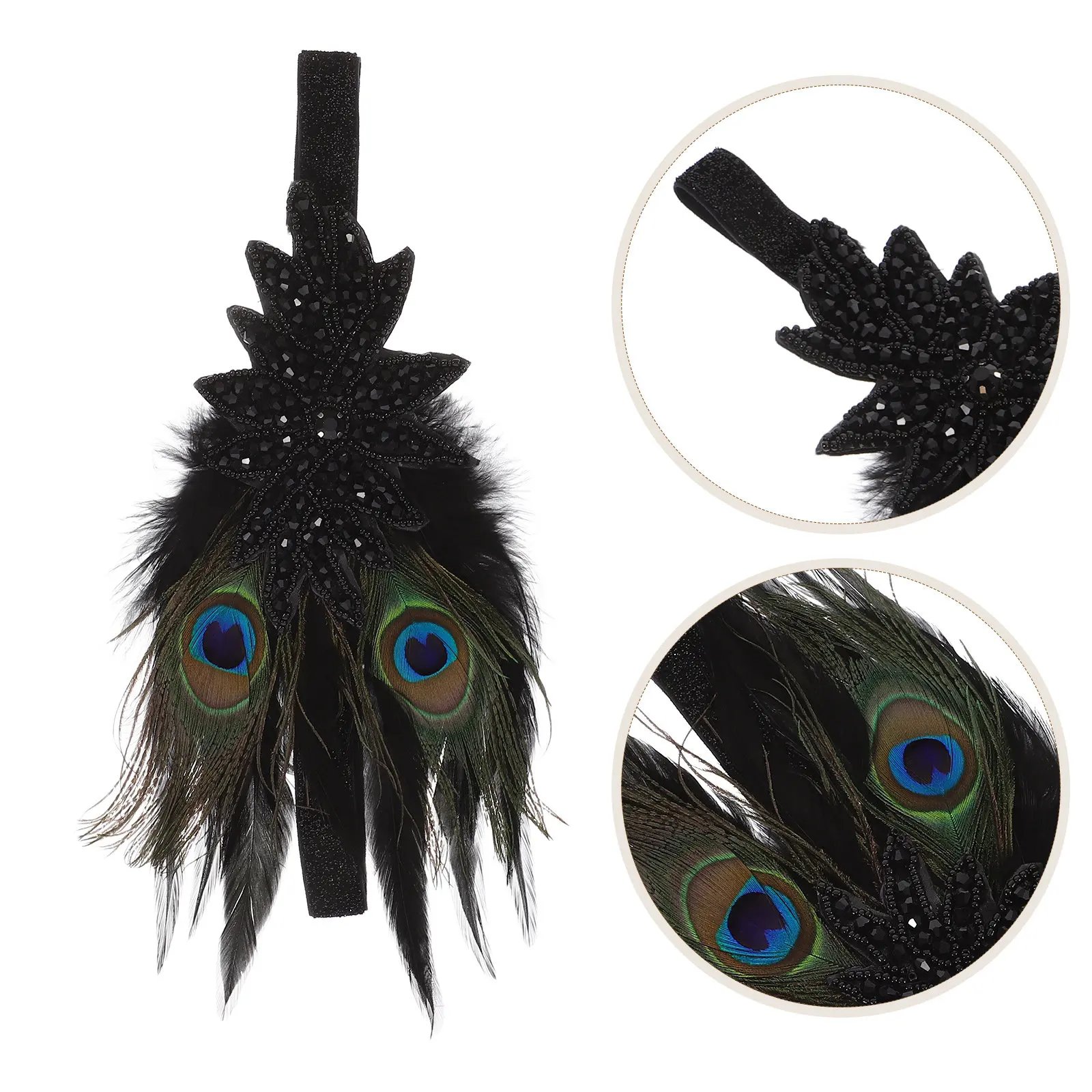 

Vintage Headband for Women Party Hair Accessories Elegant Dancing Headdress Masquerade Hairband Photo Prop Style