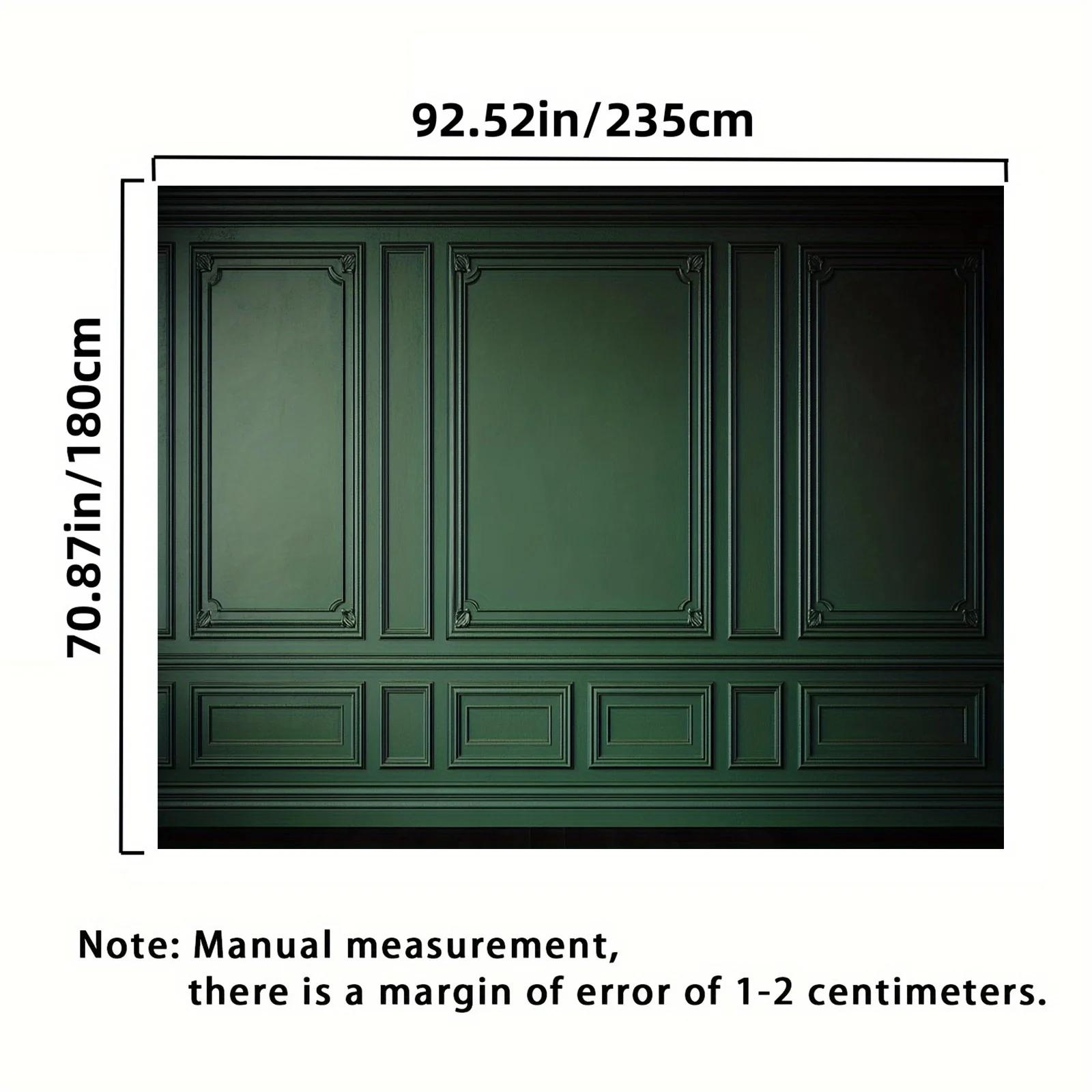 خلفية صورة بخط الجبس الأخضر، لا تحتاج إلى طاقة - مثالية للتصوير الفوتوغرافي في الاستوديو والذكرى السنوية والحفلات #3