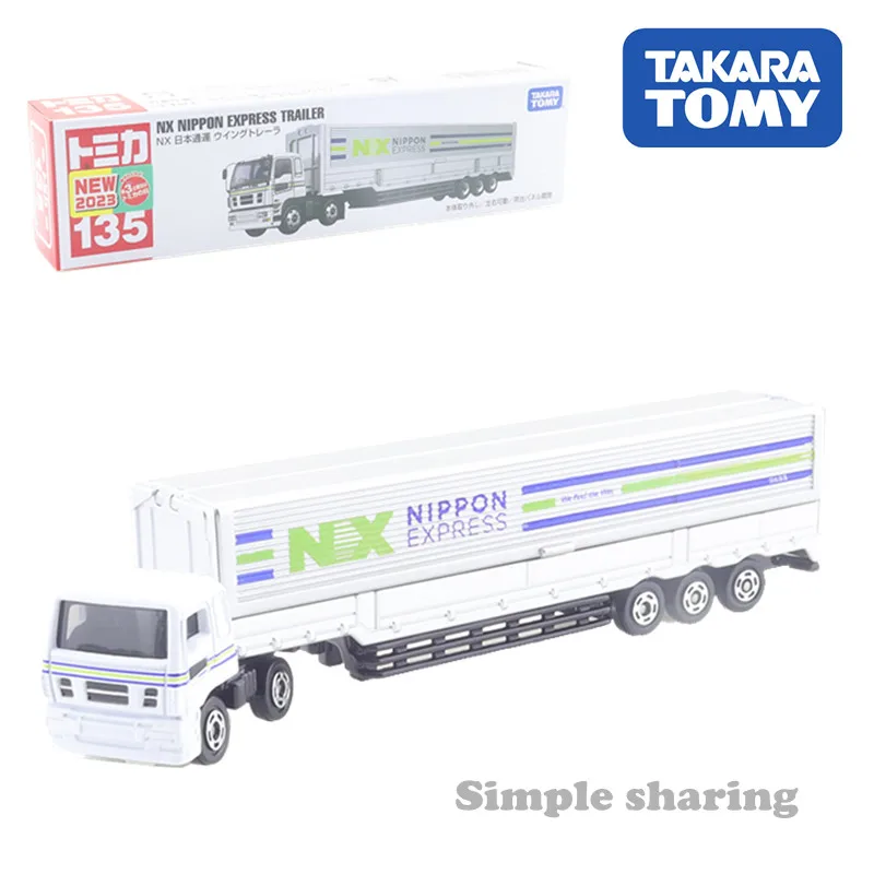 Takara Tomy Tomica Long Type Tomica No.135 NX Nippon Express Wing Trailer Cars Kids Toys Motor Vehicle Diecast Metal Model Boy