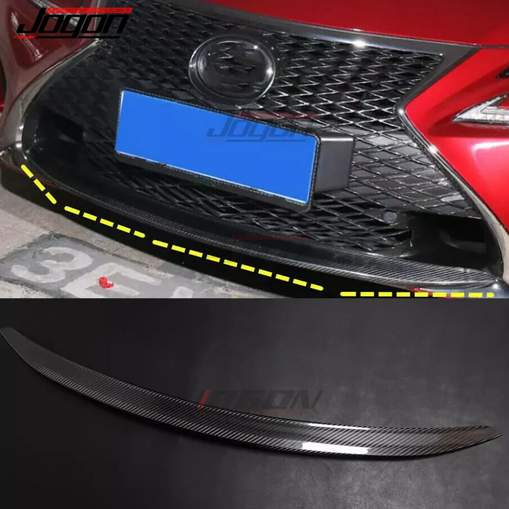 Real Carbon Fiber Front Bumper Cover For Lexus RC300 RC350 RC200t F Sport 2015+ Front Bumper Lower Lip Cover Exterior Accessory