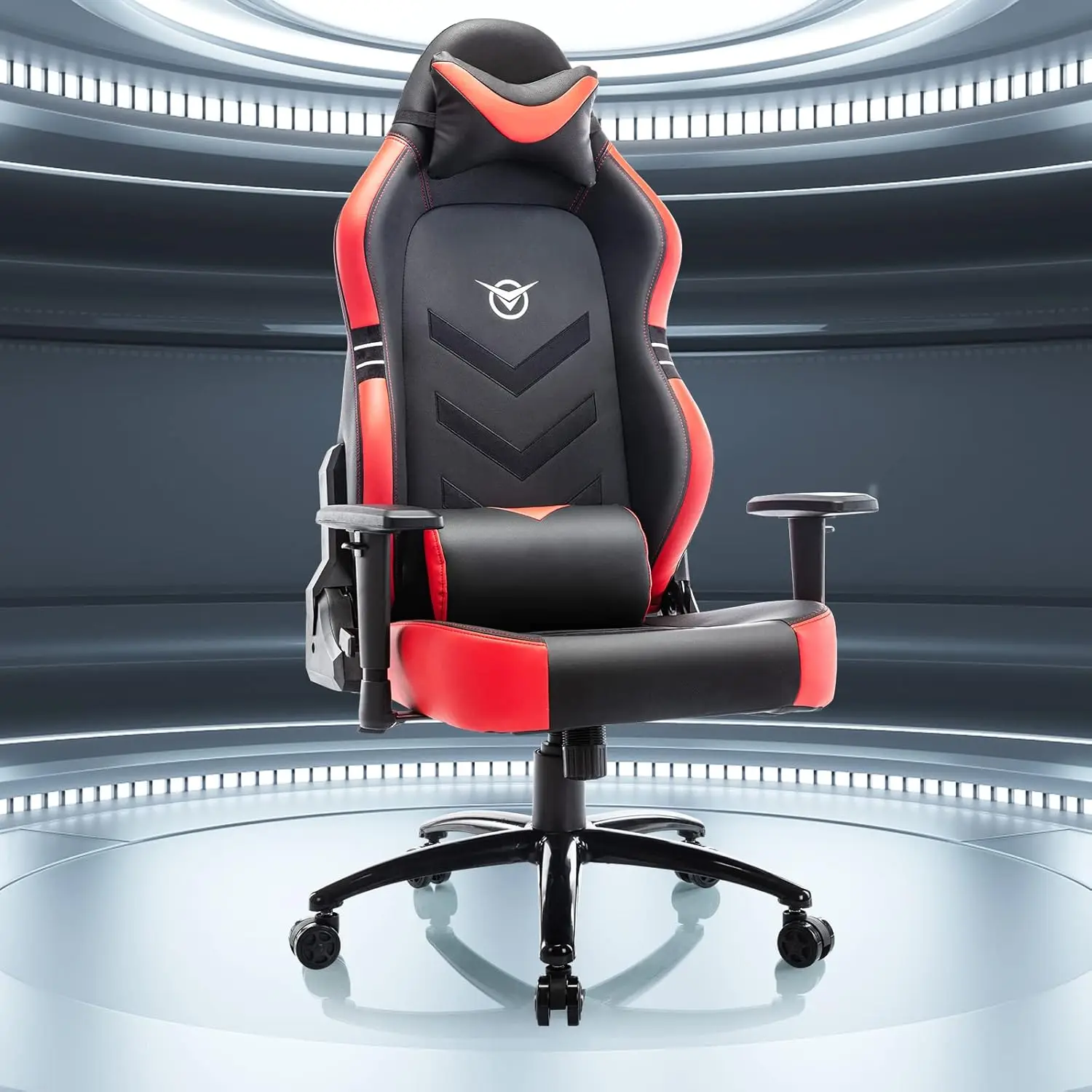 Big and Tall Gaming Chair 350lbs-Racing Computer Gamer Chair,Ergonomic Desk Office PC Chair with Wide Seat, Reclining Back, Adju