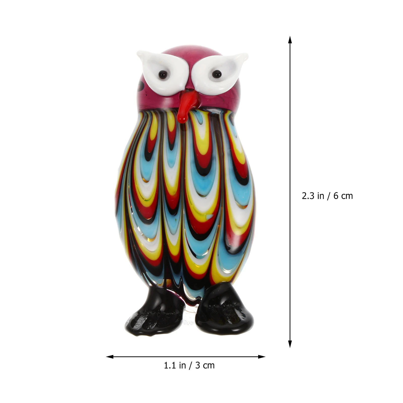 

Tabletop Bird s Owl Ornament Decoration Manual Small Statue Lovers Stuffed Animal Colorful Ornaments