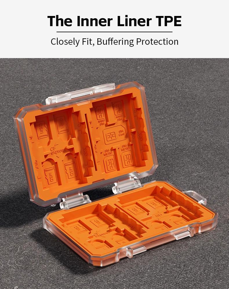 Kamera SD-Kartenhülle CFexpress B Aufbewahrung Wasserdichtes TF-Kartenetui Anti-Shock-Speicherkartenhüllen für CF SIM Fotografie Zubehör – Detail 11