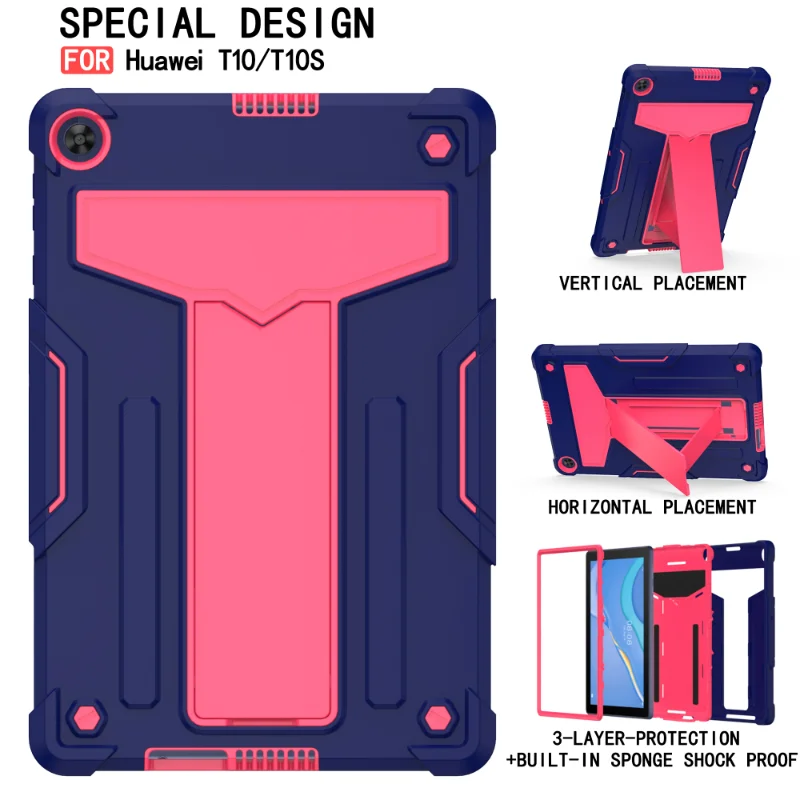 

Kickstand Case For Huawei MatePad T 10s T10S T10 Tablet Cover AGS3-L09 AGS3-W09 AGS3-AL00 T10 AGR-W09 AGR-L09 Heavy Duty Funda