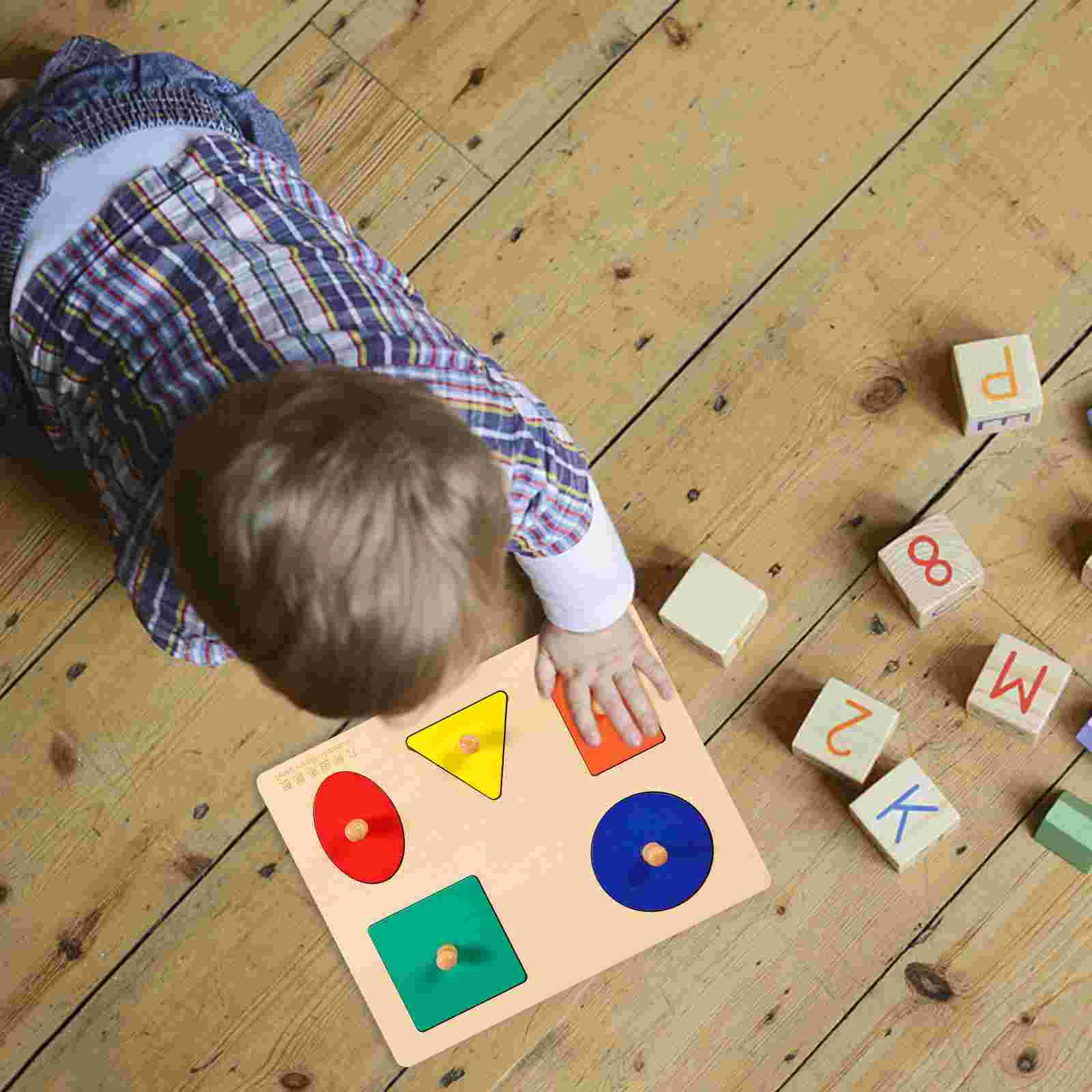 Juguetes de madera para educación temprana, rompecabezas con formas de aprendizaje, desarrollo para bebés, educativos geométricos, niños pequeños