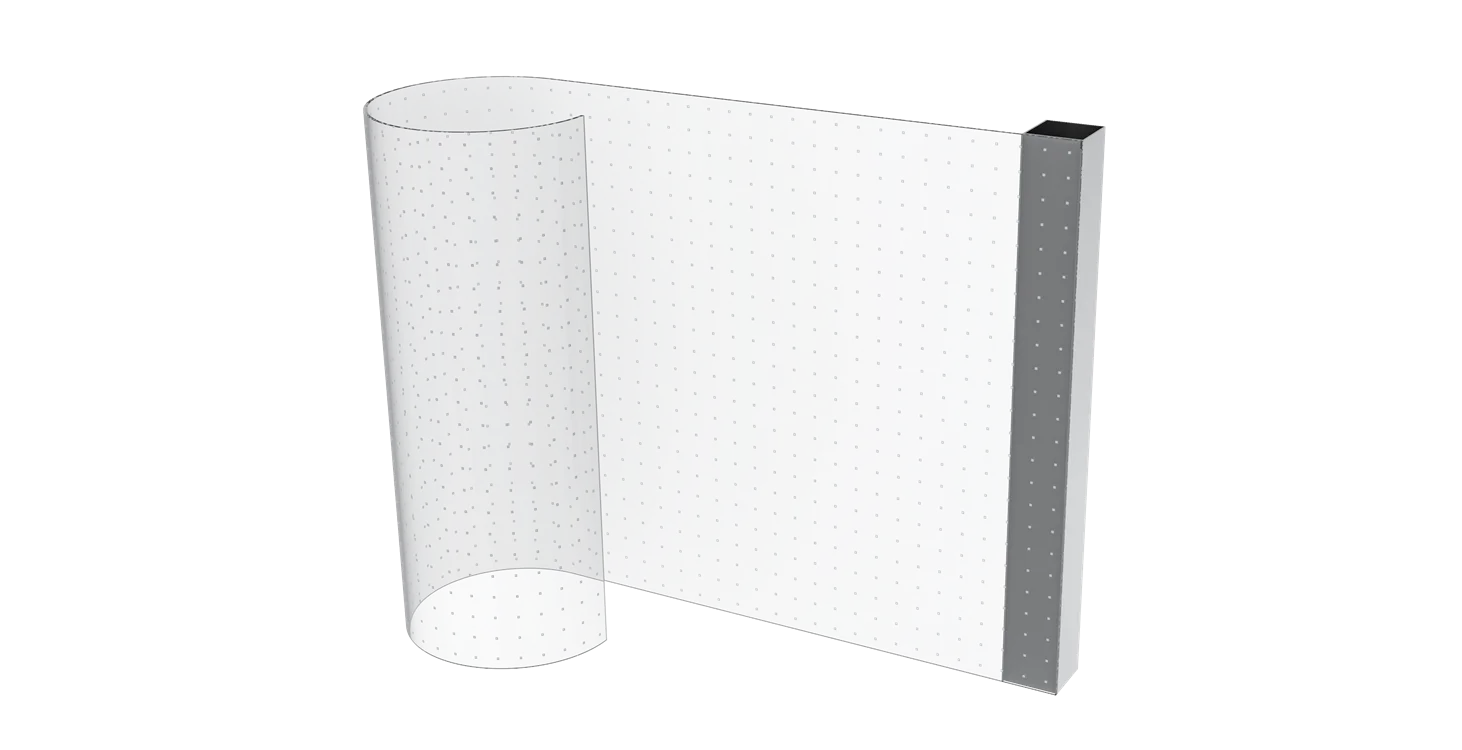 LED Flexible Transparent Crystal Film Screen Modules On Glass Advertising Video Wall P20 DC5V WE2121RGB IC16bit