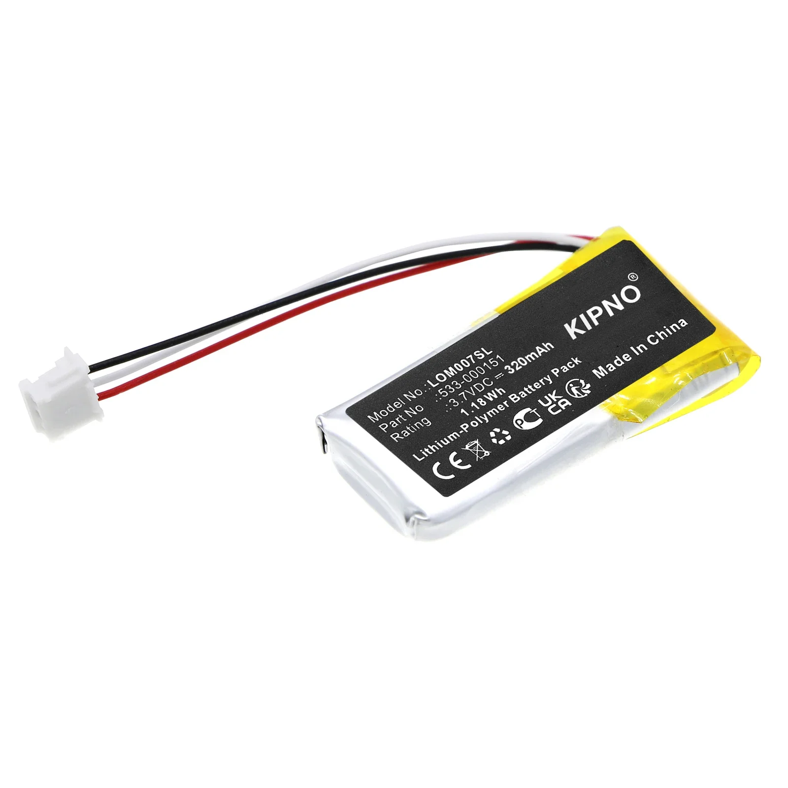 3.7V 320mAh Replacement Battery For Logitech G Pro X GPW 1 2 Wireless Mouse Feet Skates AHB521630PJT-05 Superlight M-R0070 SPEED