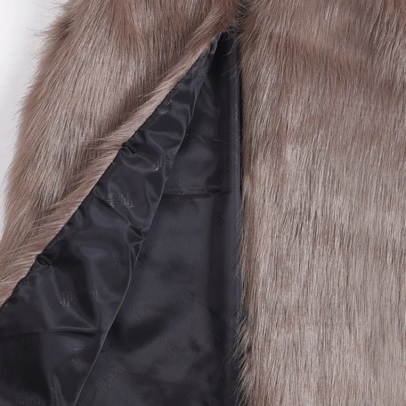 Women's Fall Winter Faux Fur Vest Fur Coat Warm New Vintage Leisure Design Fashion Trend Soft Niche Versatile Personalized Tops