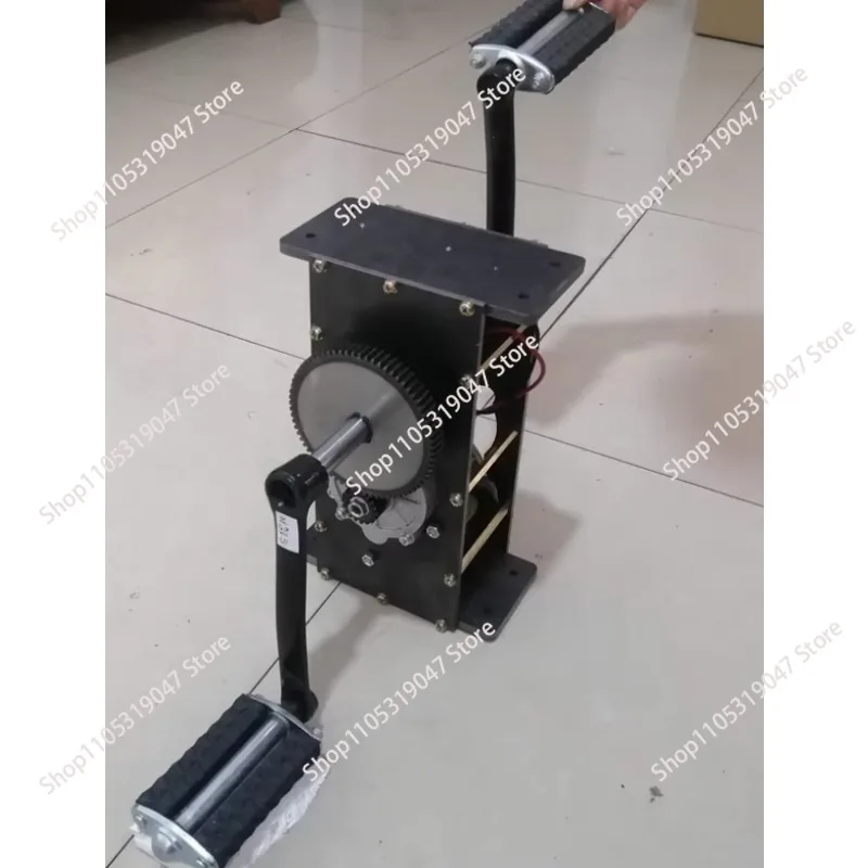 DC12V 24V 36V 350W 600W Pedal Generator Permanent Magnet High Power Gearbox System for Battery Charging,Heavy Duty DIY Power Kit