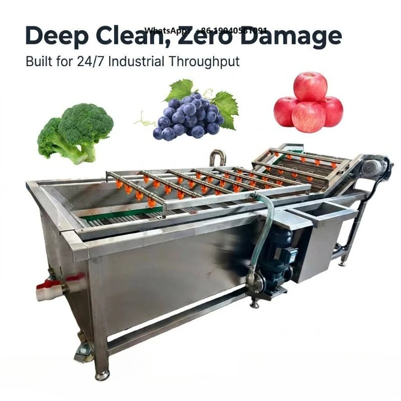CE Certification Air Bubble Cleaning Machine Vegetable Tomatoes Carrot Washer Fruit Pineapple Cleaning Washing Machine