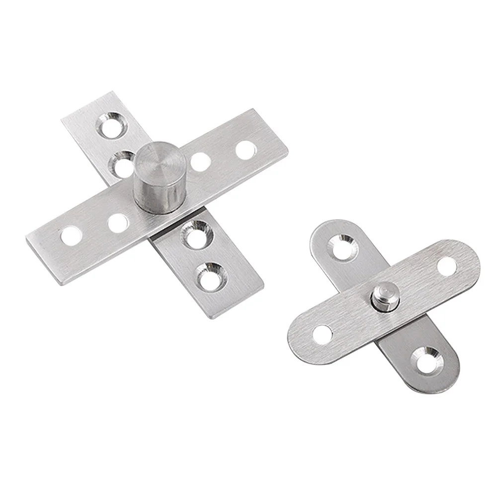 

2pcs 360 Degree Stainless Steel Door Pivot Hinge For Internal Doors Screens Heavy Duty Rotating Hinge Furniture Cabinet Wardrobe