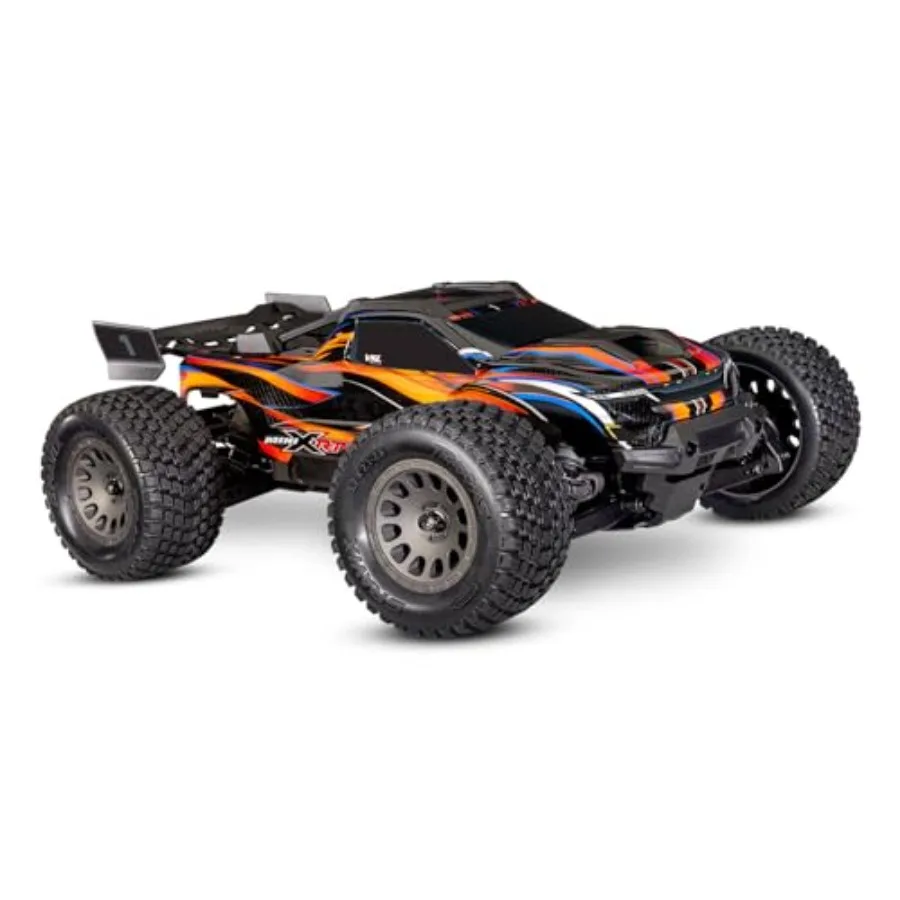 

Mini XRT VXL-3s Orange for off-road racing, durable composite chassis, vibrant orange finish, ultra-responsive steering and hig