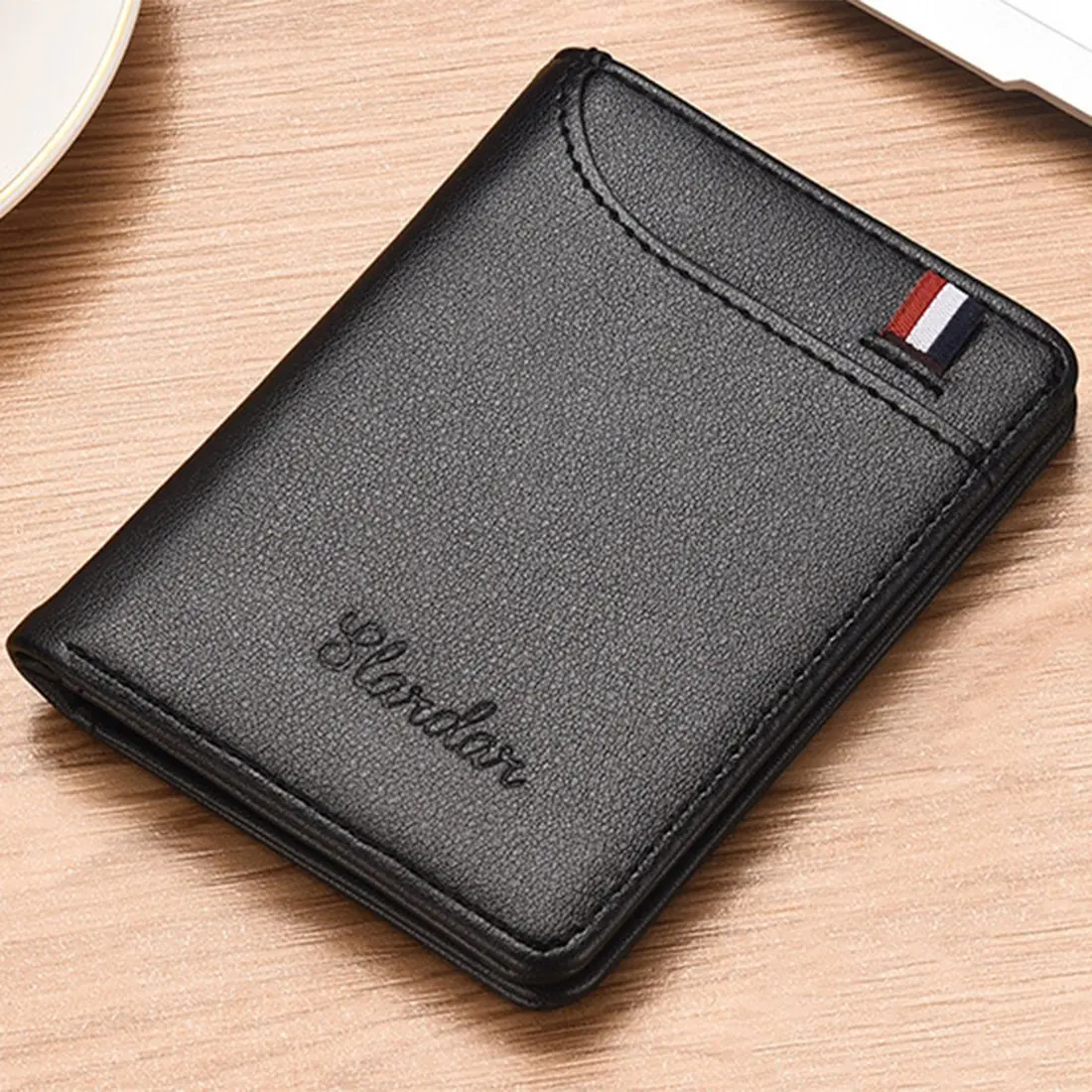 FZFZ 超薄型メンズカードホルダー財布ブリーフケースポータブル抗消磁ドキュメントカードホルダーバック