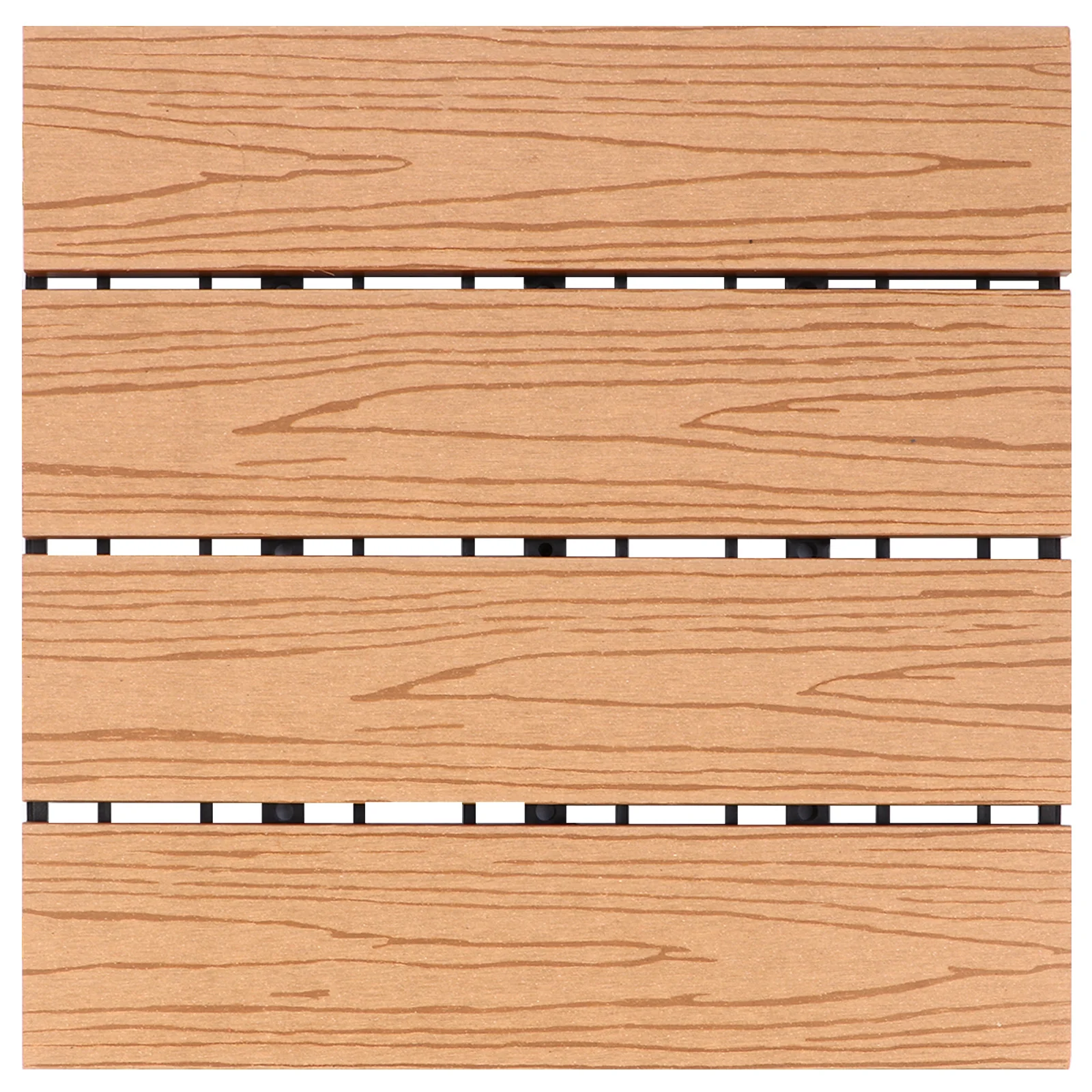 

1Pcs Wood Plastic Floor Corrosion-Resistant Durable Easy Install Outdoor Garden Balcony Terrace Flooring Wood Plastic Floor