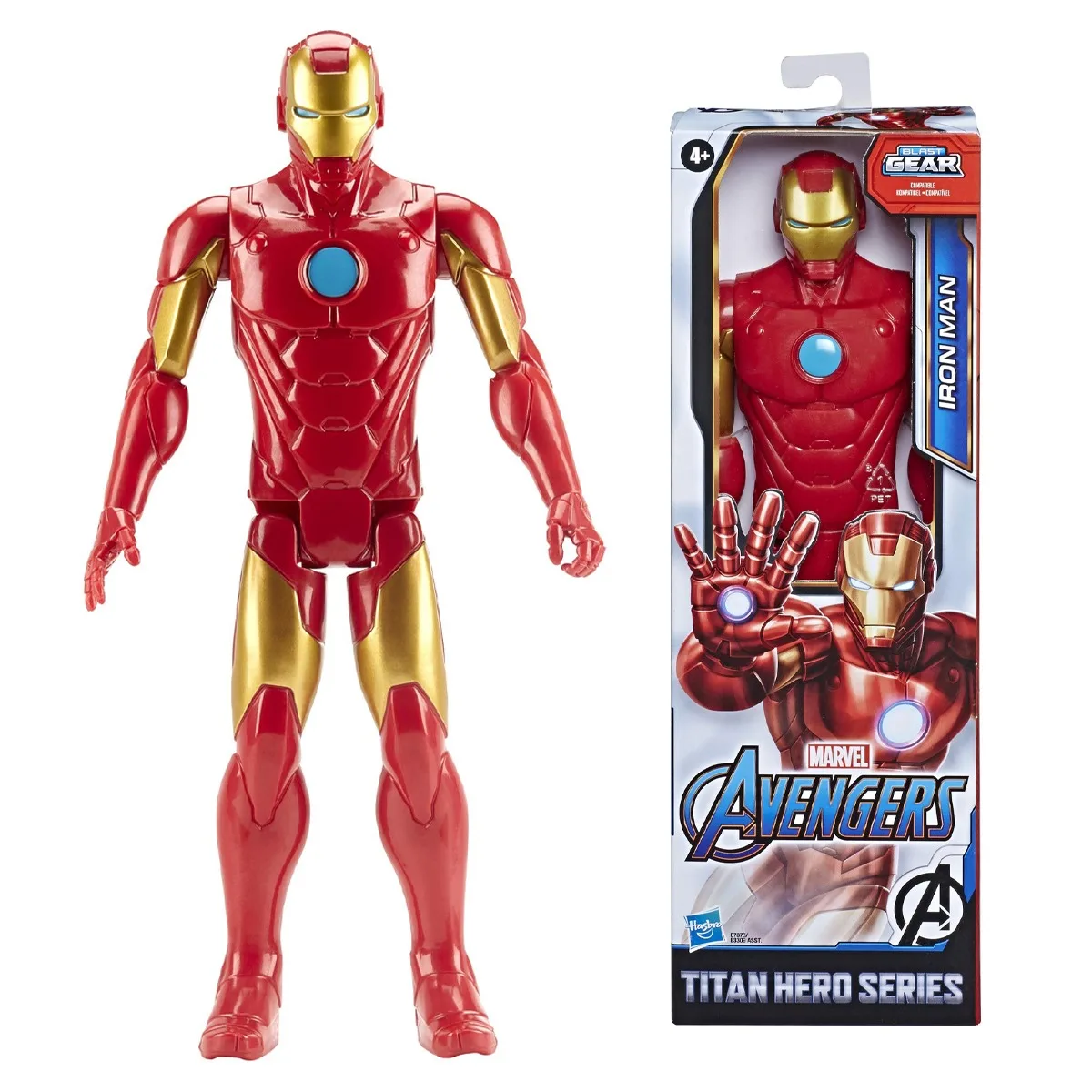 Hasbro Marvel Avengers Titan Hero Series Iron Man figurine 12 pouces jouet inspiré par l'univers Marvel pour les enfants E7873