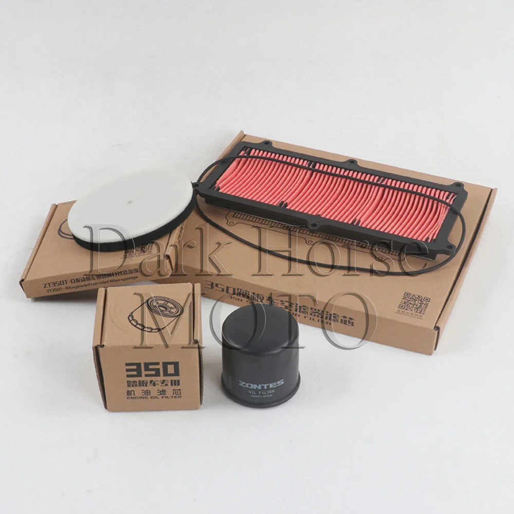 Motorcycle Fully Synthetic Oil Filter Oil Grid Air Grid Air Inlet Sponge FOR ZONTES ZT 350D 350E 350-K 350-M
