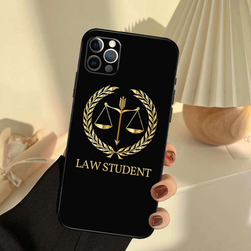 Law Lawyer Judge Justice Case For iPhone 11 12 13 14 15 16 Pro Max Cover For iPhone 13 12 Mini XR X XS Max Plus