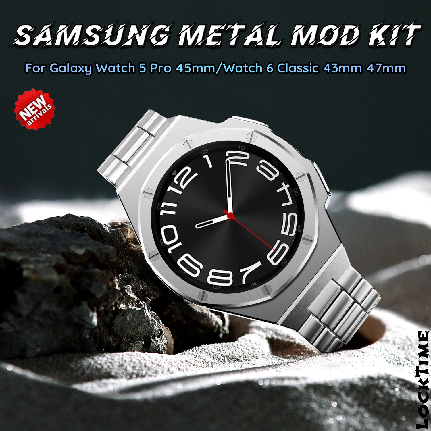 

Luxury Metal Mod Kit for Samsung Galaxy Watch 6 Classic 47Mm For Galaxy Watch 6 Classic 43Mm Metal Band Watch 5 pro 45mm Strap