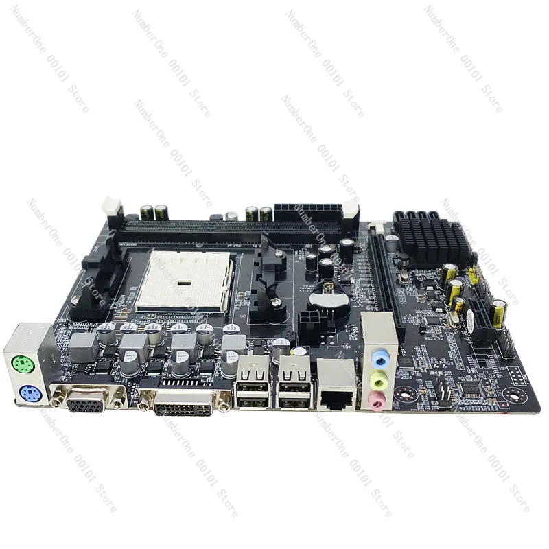 A55 Motherboard FM1 Socket, Desktop Computer Mainboard 905 Pin Support DDR3 RAM for AMD APU Processors