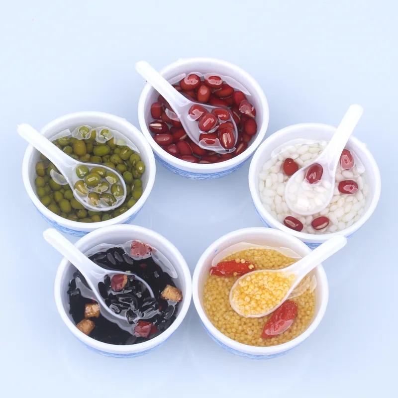 1Pcs Dollhouse Mini Rice Porridge Series Food Model Health Preserving Congee For Doll Kitchen Food Play Toy