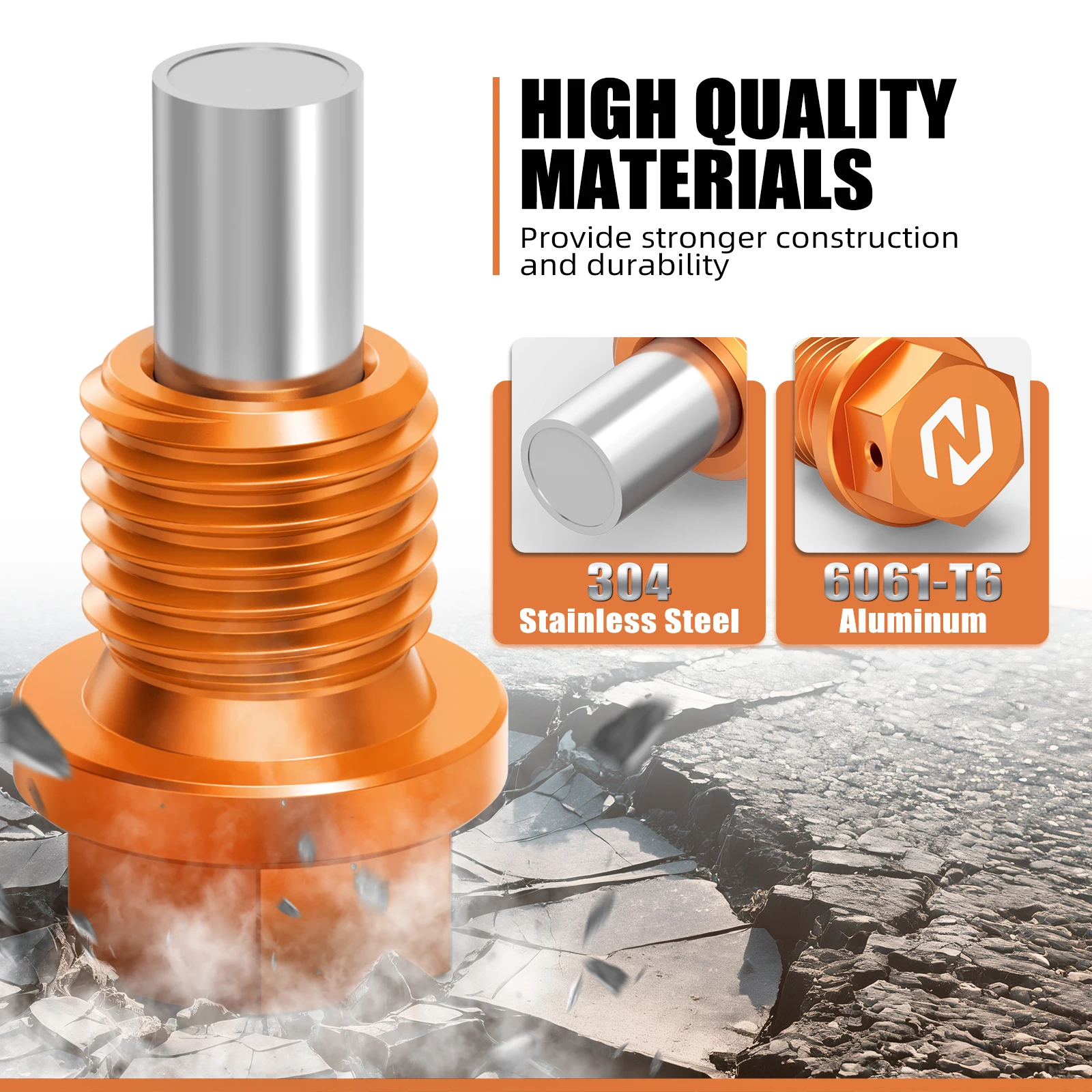 

NICECNC For KTM EXC 300 1998-2025 Magnetic Oil Drain Plug Bolt SX 125 SXF 450 EXCF 350 XCW 500 XCF-W 250 XCF XW-F XC300 98-25