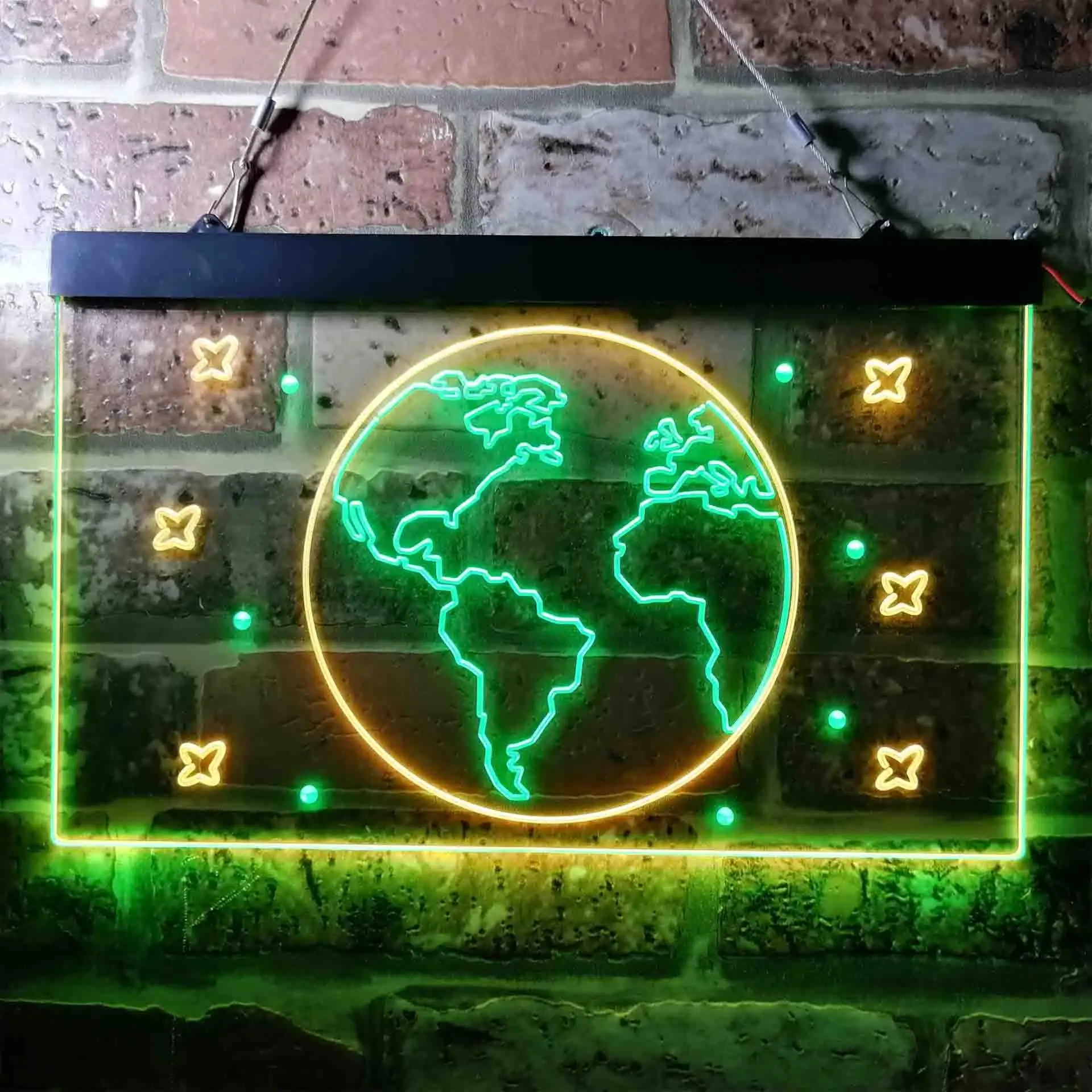 The Earth Planet Galaxy Space Dual Color Led Neon Sign st6-i3705
