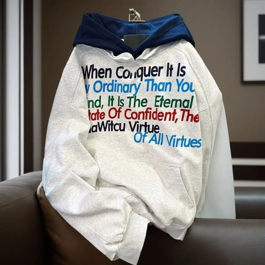 

Женская толстовка на осень-зиму свободного кроя из смесового молочного шелка, повседневная удобная куртка с капюшоном и длинными рукавами от Hua Cotton