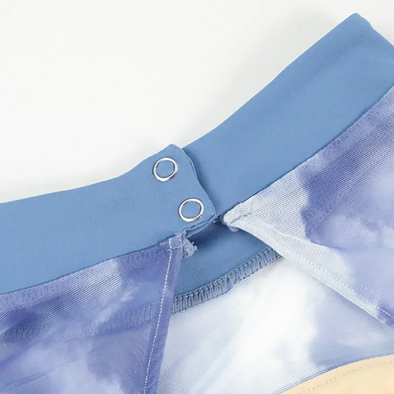 Corpo feminino uniforme de treinamento básico bailarina dancewear impressão sem costas dança lírica ballet clássico ginástica collant traje