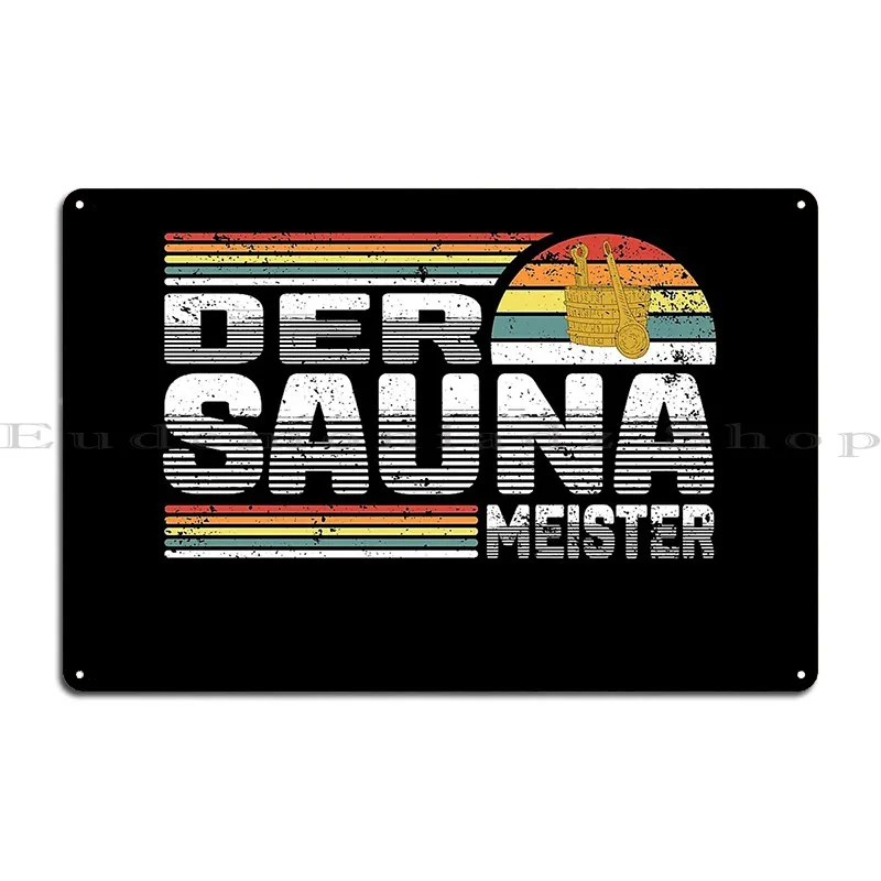 Infusion Sweat Sauna Master Sauna Wellness Metal Sign Garage Decoration Create Character Cinema Tin Sign Poster