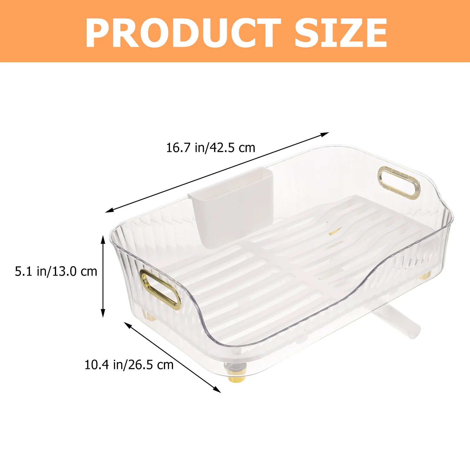 

Dish Drying Rack Fine Workmanship Quick Drying Kitchen Plate Organizer Rack Multi-Function Tableware Drainer Countertop