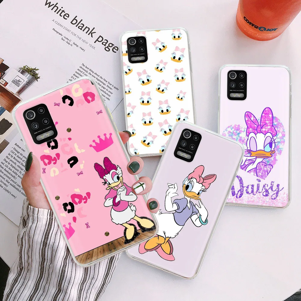 G-39 Daisy Transparent Case for Tecno Camon POP GO 4 air 5p 5 15 16 17 17P 18 18i 18P 18T LTE 19 Pro Premier