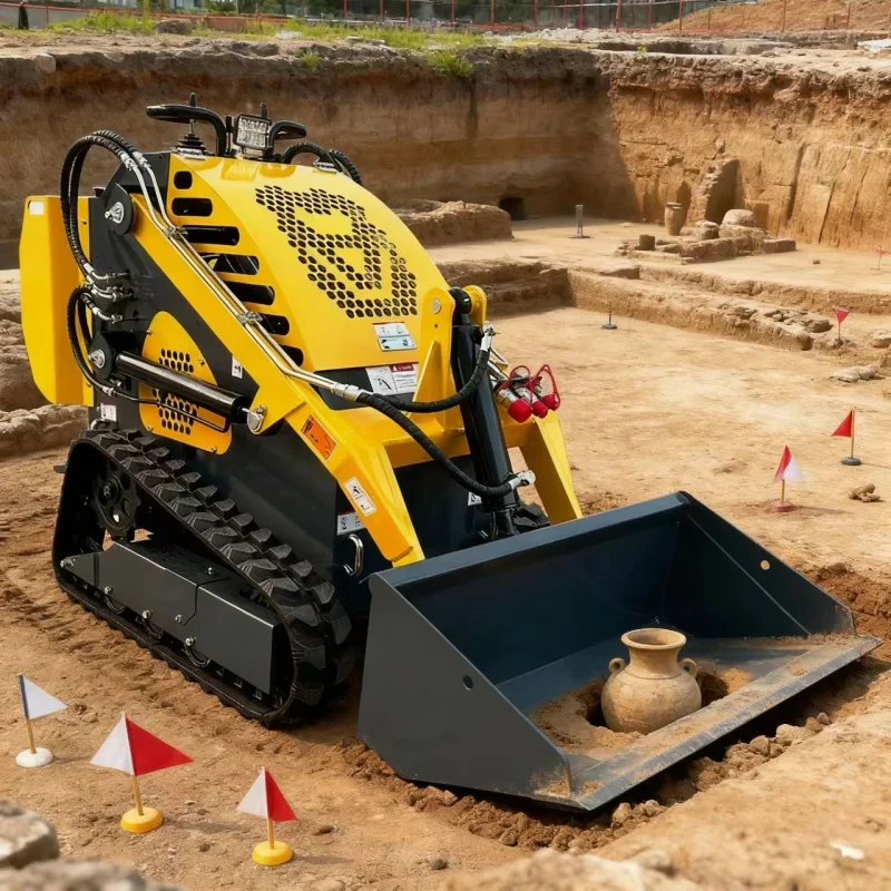 Mini chargeuse compacte sur chenilles personnalisée, mini chargeuse compacte chinoise à vendre