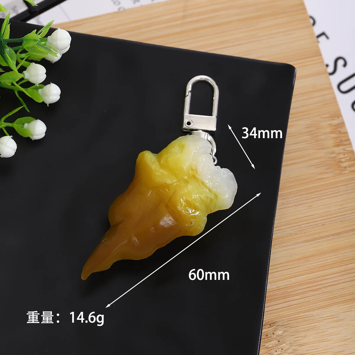 PVC Simulation Sushi Keychain Photography Simulation Food Props Student Backpack Luggage Keychain