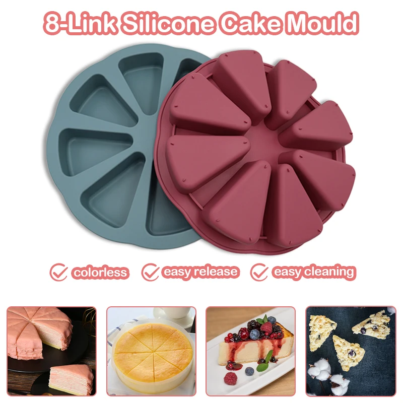 8-point circular cake mold baking triangular shaped biscuit mold bread baking baking baking tray