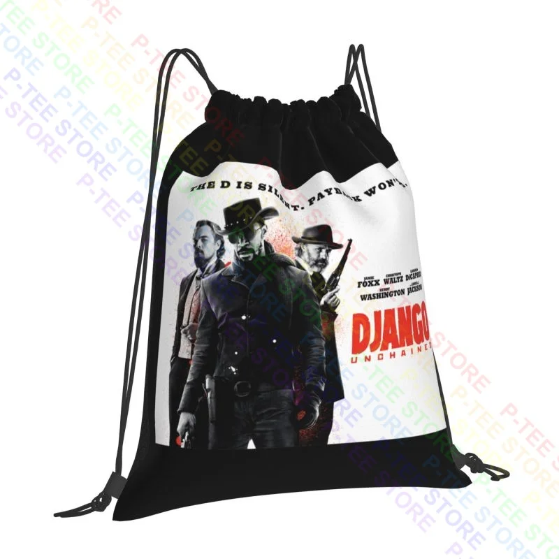 Django Unchained Drawstring Bags Gym Bag Cute Portable Eco Friendly Outdoor Running