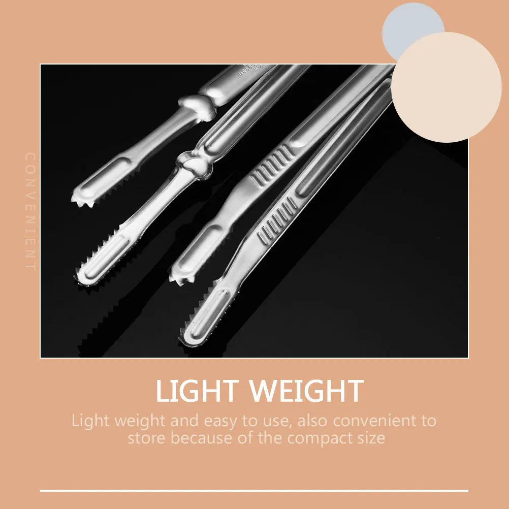 

2Pcs Stainless Steel Barbecue Tongs Bbq Grill Clips Efficient Durable Easy to Use Kitchen Bbq Tongs Home Bread Clips