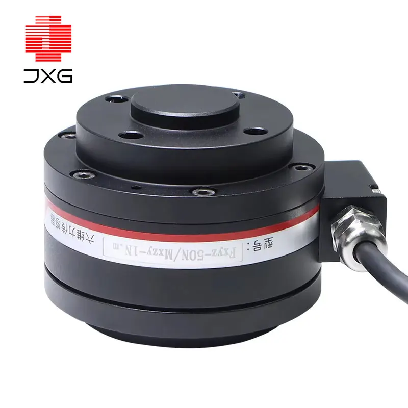 Multi-Axis Load Cell 50-500N 2-20N.m Aluminum Alloy Six-Dimensional Force Transducer for Robotic Assembly & Grinding Application