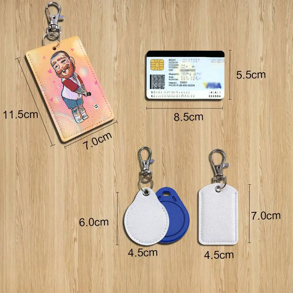 Take My Heart Post Malone Card Holder Keychain Key Ring Door Lock Access Protective Case For Security Gift