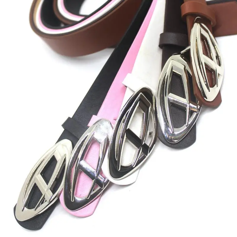 Pu Leather Jeans Belt Simple Fashion Casual Gothic Moon Star Buckle Belt Design Y2k Belt Vintage For Gift Festival Party Gifts