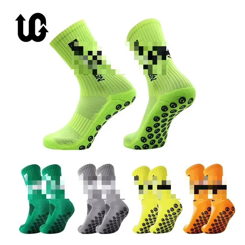 UGUPGRADE 2023 New ANTI SLIP Football Socks Mid Calf Non Slip Soccer Cycling Sports Socks Mens Warm Sock EU38-45