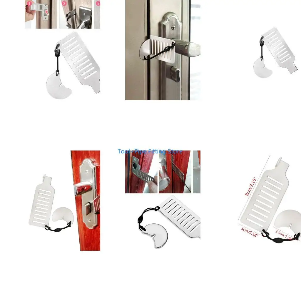 F92B Portable Hotel Door Lock Home Security Lock Equipment Hardware Travel Latches
